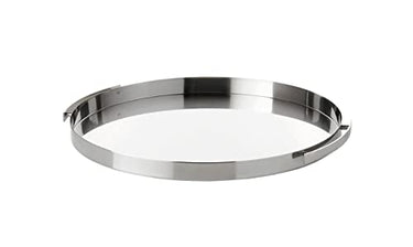 Stelton Arne Jacobsen serving tray made of stainless steel, design: Cylinda Line, W: 38.7 CM L: 41.5 CM H: 4 C on sale